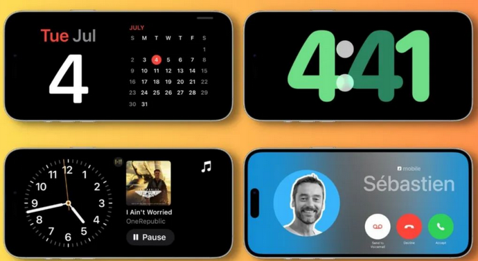 汾西苹果手机维修分享iOS17横屏充电待机显示有什么好处 