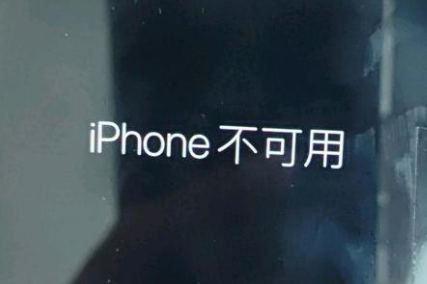 汾西苹果服务网点分享锁屏界面显示“iPhone 不可用”如何解决 